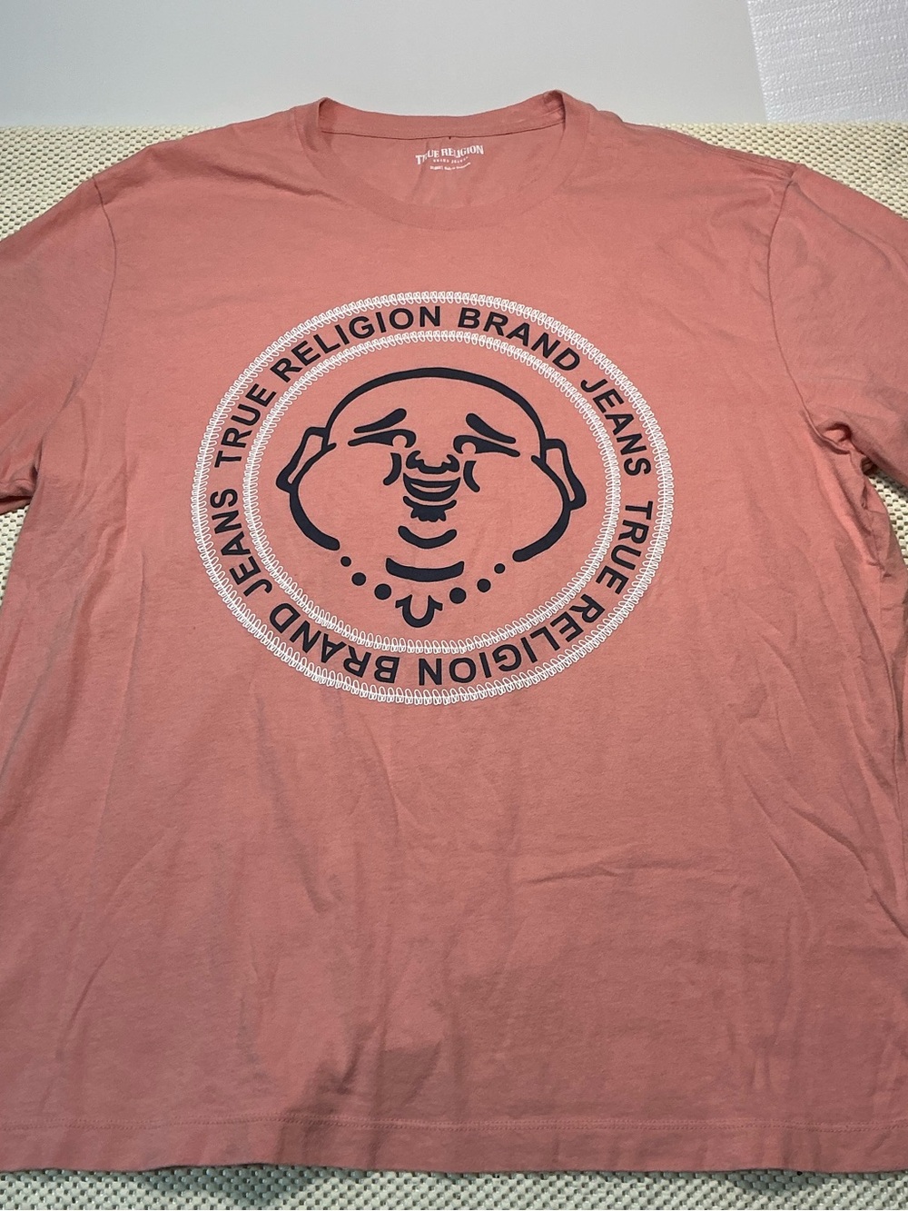 True Religion Buddha Logo Graphic Tee Pink 2XL